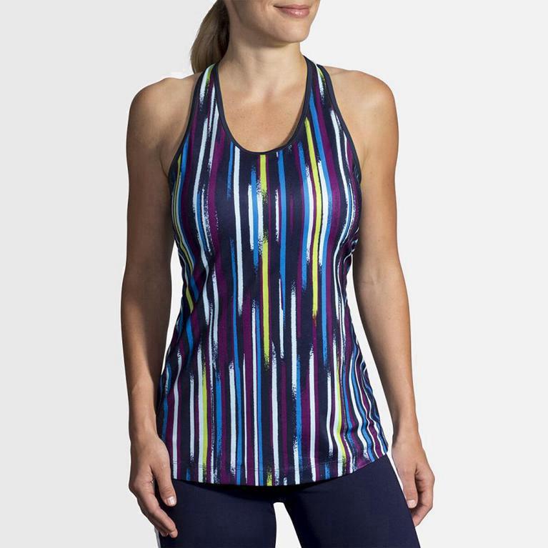 Brooks Pick-Up NZ - Women's Running Tank Top - Multicolor (15329-UIMJ)